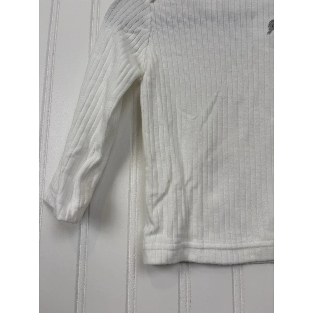 Carter's Long‎ Sleeve Shirt Pant Set Boy 6M Striped Embroidered Elephant#165